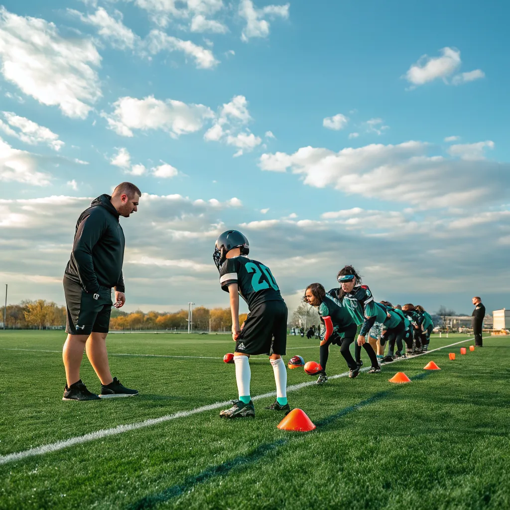 Beginner Football Team Training